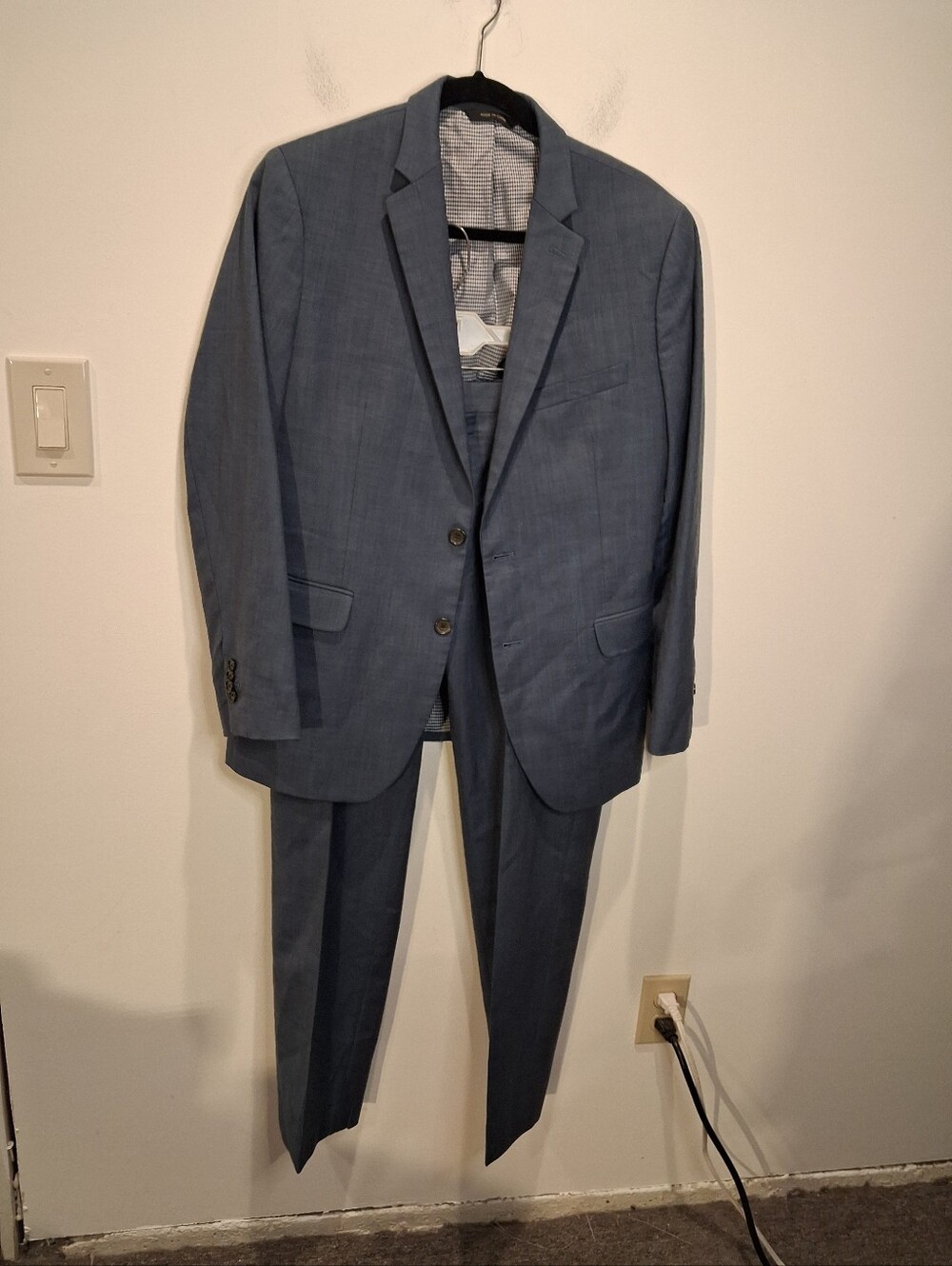 Banana Republic Mens Suit Size 40s Pants 32x30 Wool Slim Fit